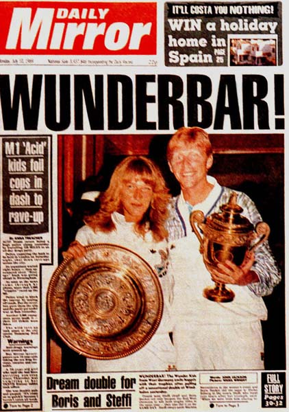 Boris Becker u Steffi Graf Wimbledon 1989